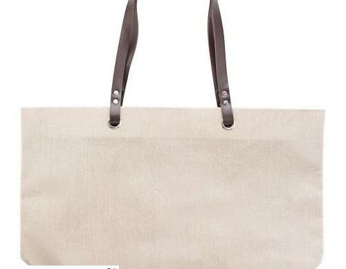 Callisto beach bag made of linen in brown Elegant &amp; Practical