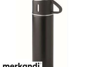 HELSINKI Double Wall Stainless Steel Set Black Thermo Bottle &amp; Mug