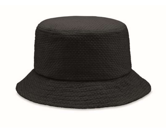 BILGOLA Paper Straw Bucket Hat in Black – Stylish &amp; Environmentally Friendly