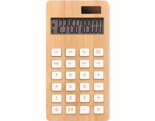 12 Digit Dual Calculator CALCUBIM Wood Sustainable Precise Modern