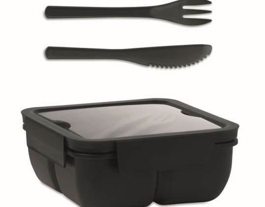 SATURDAY Lunchbox Freshness Container PP 600ml Black Practical and stylish