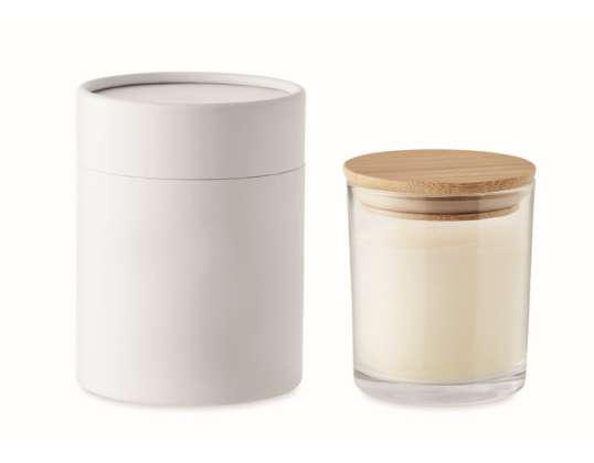 Scented candle with vanilla aroma ANCIENT Transparent: Timeless elegance with a soothing scent