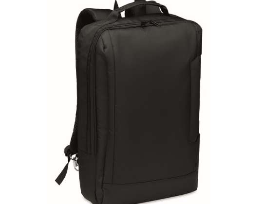 Laptop Rucksack 300D RPET SINGAPORE   Schwarz  Umweltfreundlicher &amp; Stilvoller Rucksack