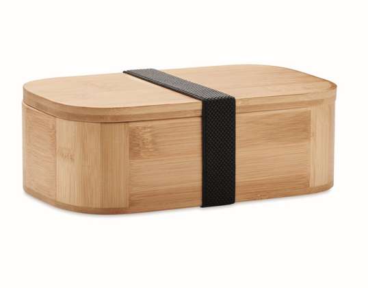 LOADING LARGE Bamboo Lunchbox 1000ml Wood Finish Eco Friendly Spacious Food Container