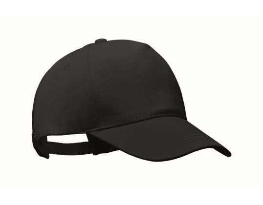 Eco BICCA Bumbac organic Baseball Cap Negru