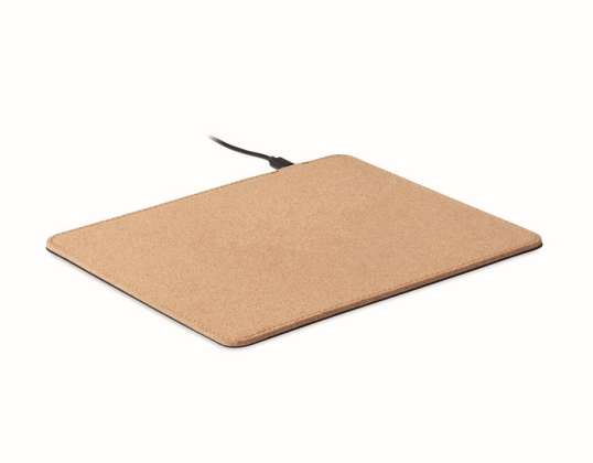 WIRELESS MATTY Mousepad with 15W Charging Station in Beige – Efficient &amp; Stylish