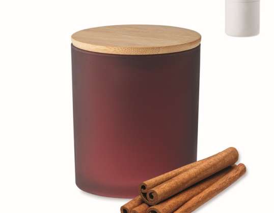 Bougie parfumée en verre 280 g KEOPS LARGE Bordeaux : Créez une ambiance chaleureuse et invitante