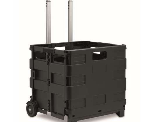 Practical shopping trolley CARRO shopping trolley with robust design in black