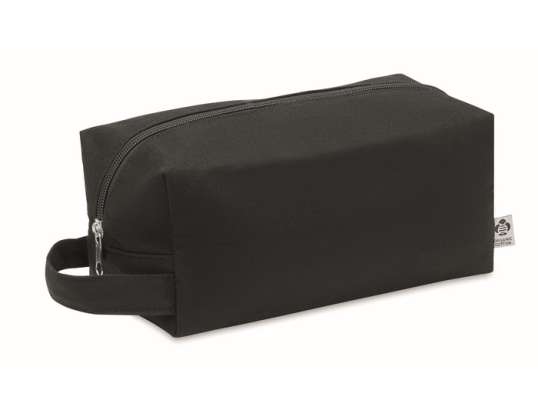 Durable BIA Canvas Cosmetic Bag in Black 220 g/m² - Elegant Storage