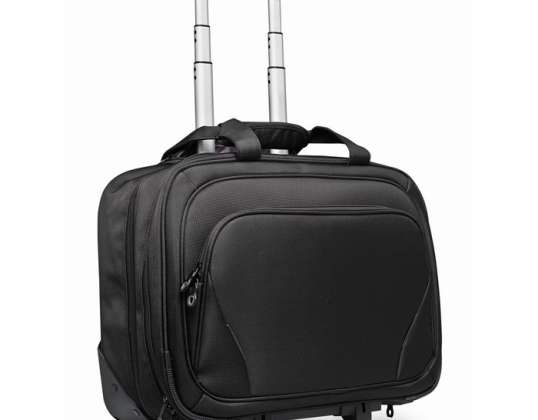 Business trolley MACAU TROLLEY black: Stylish trolley for business trips