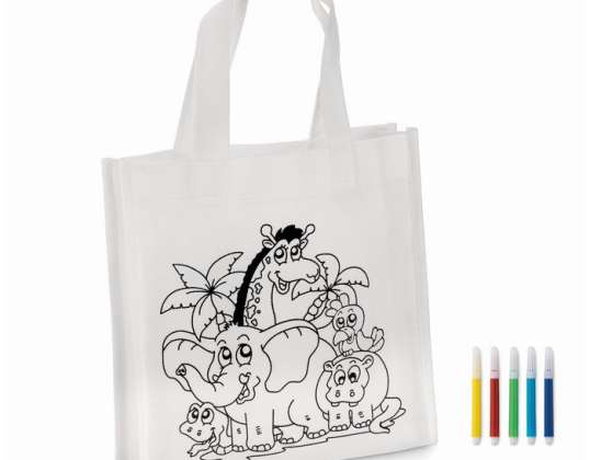 Children's Shopping Bag SHOOPIE White Practical shopping bag for children