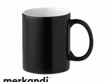 SubliDark kaffekrus 300 ml i Jet Black – ideel til sublimeringsudskrivning