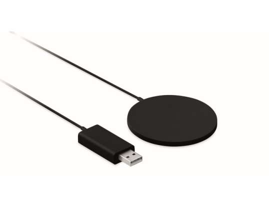 Carregador indutivo Flat THINNY WIRELESS Preto Carregador Qi Ultrafino