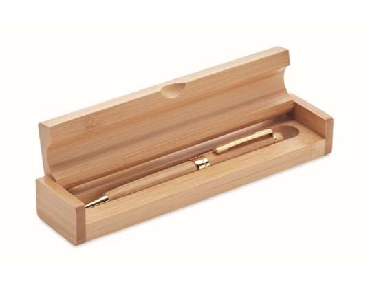 ETNA Bamboo Twist Ballpoint Pen Wood Elegant & Sustainable