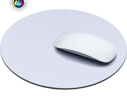 Tapis de souris rond blanc ergonomique et élégant