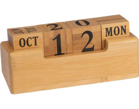 Bamboo Desk Calendar Elegant and eco-friendly calendar for office and home