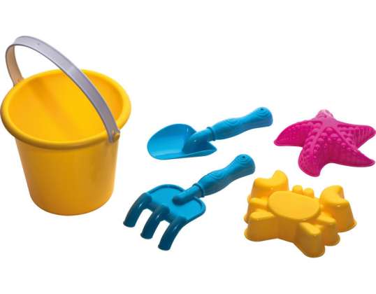 Jouets de plage en plastique multicolore : ensemble de jeu de sable pour enfants jouets d’extérieur durables et colorés