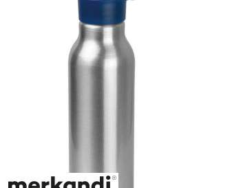 Trinkflasche aus Metall  600 ml   Blau   Doppelwandige Isolierflasche   Robust und Stilvoll