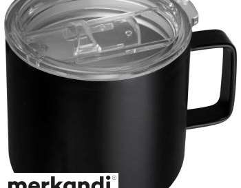 Stainless steel mug in black – modern & practical