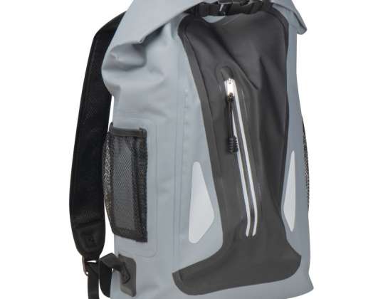 Water-repellent backpack in silver grey – modern and protective