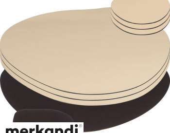 8 Piece Placemat Brown: High-quality placemats durable easy to care for stylishly non-slip