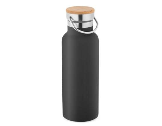 RAGNAR Isolierflasche aus Edelstahl  570 ml   Schwarz  Wasserflasche BPA frei