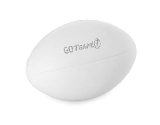 RUGBY Stress Relief Ball Calming Anti Stress Toy White Relaxation Aid