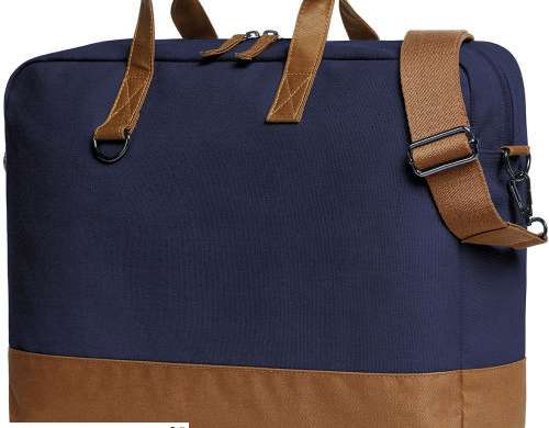 LIFE Notebook Bag Elegant &amp; Functional Navy Brown