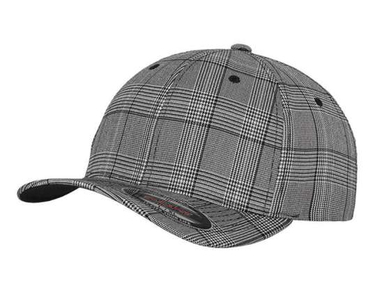 Elegant Glen Check Flexfit cap: Classic design for style-conscious headwear