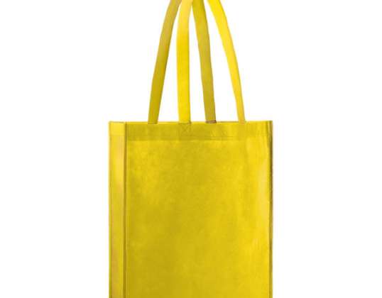 Discover the yellow PP deep bag – long handles, sturdy and stylish