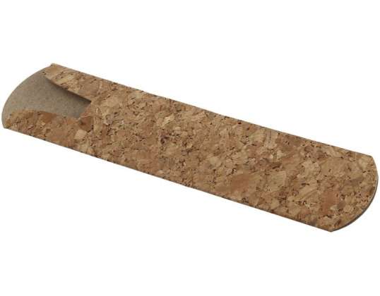 Ecological pen case made of cork and natural paper – storage solution for stationery