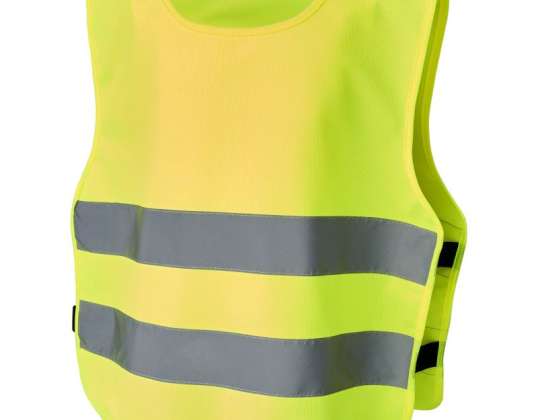 RFX™ Odile XXS Safety Vest for 3 6 Year Olds Velcro Neon Yellow