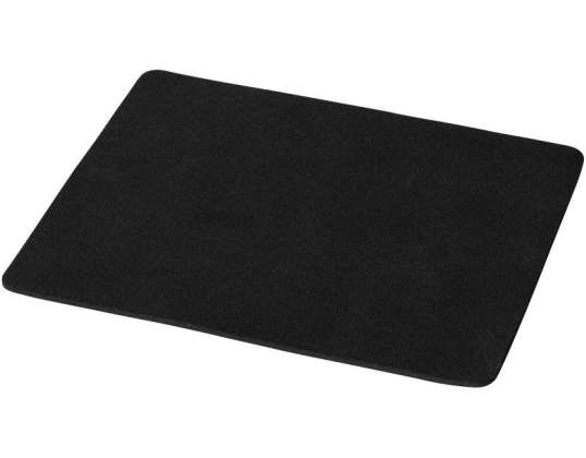 Tapis de souris flexible Heli en noir - Durable, personnalisable, élégant