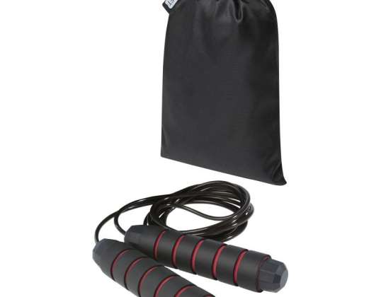 Austin Flexible Skipping Rope in Red with rPET Storage Bag