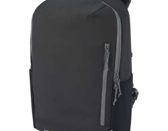 Aqua Water Repellent 15 Laptop Backpack made of GRS Recycled Material 21L - Black Sustainable and Protective