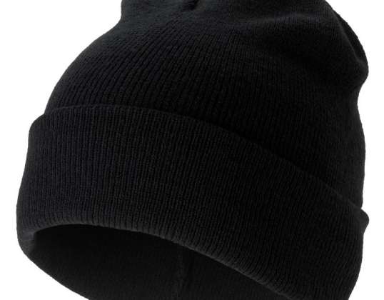 Irwin Knitted Hat in Black - Elegant winter headwear for stylish warmth