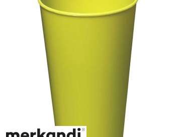 Arena Kunststoffbecher 375 ml   Limone Gelb  robuster Trinkbecher aus Kunststoff  ideal für unterwegs