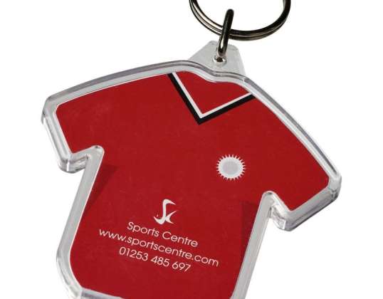 Transparent keychain in T-shirt shape – clear, fashionable &amp; useful