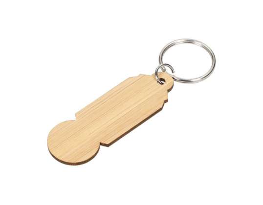 Bamboo Keychain Shopping Cart Opener – Natural Practical