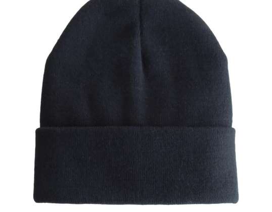 Fisherman Black Knit Hat Timeless and Trendy for Every Day