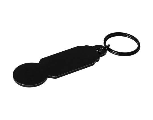 Keychain Shopping Trolley Unlocker Acero in Elegant Black – Easy to Use