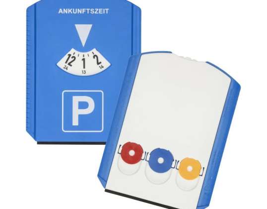 Title for Parking Disc Euro with Chips Blue White: Euro Parking Disc with Chips in Blue White Functional &amp; Multitasking