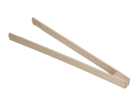 Delano natural wood barbecue tongs ecological and stylish