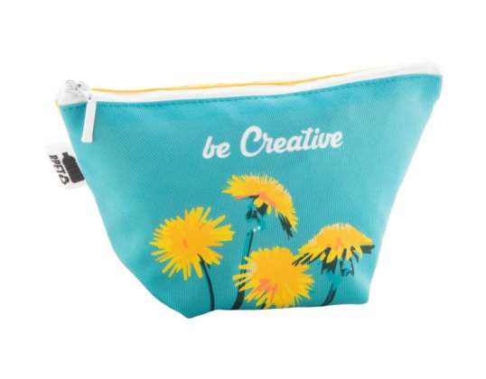 CreaBeauty Petit Sac Cosmétique Trapèze Personnalisé Blanc