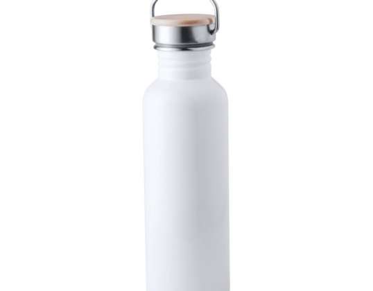 Tulman Edelstahl Wasserflasche  750ml  Schneeweiß