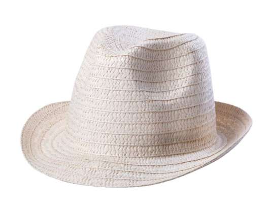 Dimsa Beige Chapeau de paille Chapeau d’été élégant avec protection UV