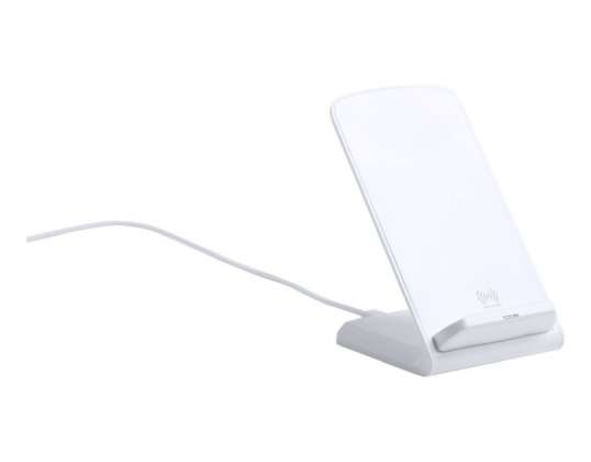 Functional Tarmix Wireless Charger Mobile Phone Holder in White Wireless Charging and Holder