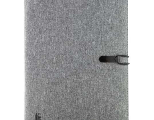 Eco-friendly Recycled Material Document Bag Ash Grey RPET Folder