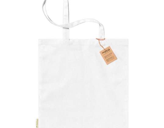 Modern Klimbou Tote Bag White Stylish and sustainable shopping bag for everyday life and shopping