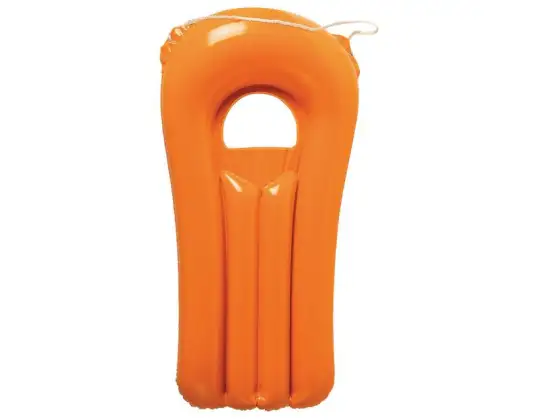 Wave Beach Mattress Orange Inflatable Lounger for Beach and Pool